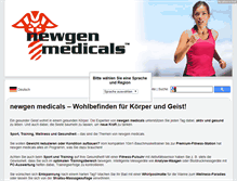 Tablet Screenshot of newgen-medicals.com